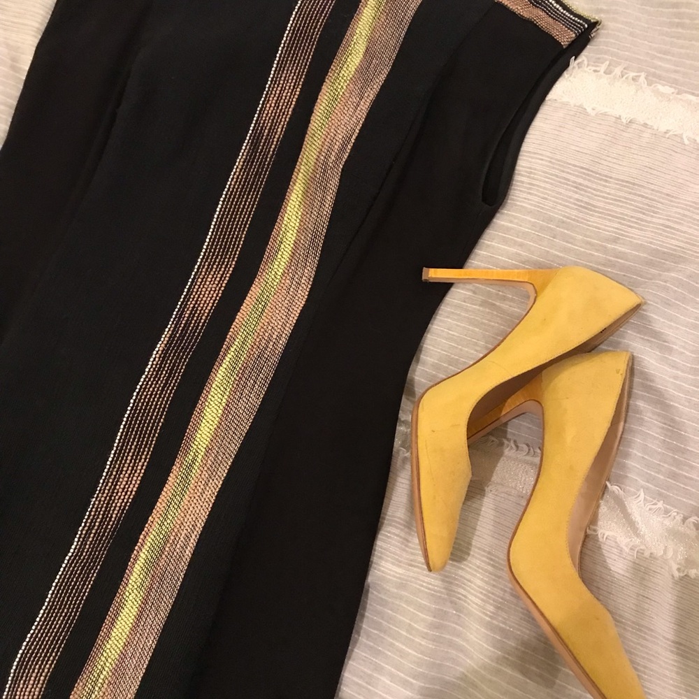 Nine West Yellow Suede Tatiana Heel - Picture 1 of 9